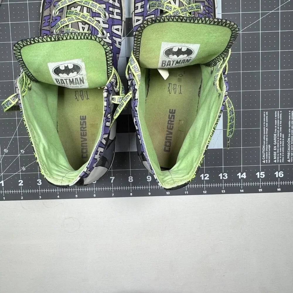 Converse Chuck Taylor Joker High Top Sneakers Batman DC Comics Men 10 Women 12